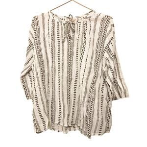 Logo Lori Goldstein Oversized Blouse - Size Small